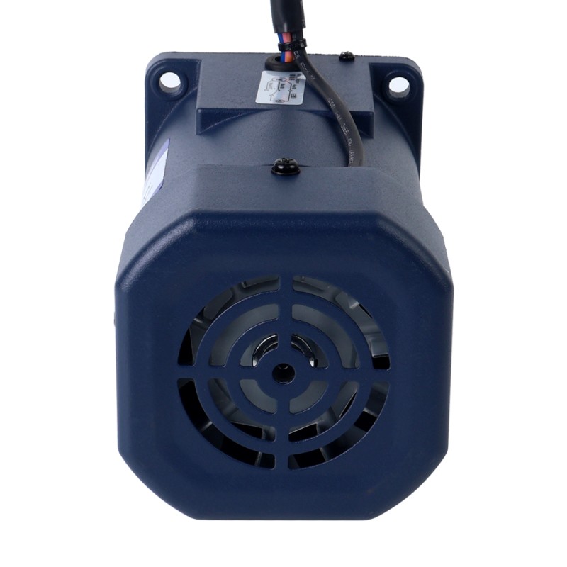 90W 220VAC 50Hz 4,5-67,5RPM 9,30Nm(1316,97oz.in) Brida 90mm Motor de velocidad variable de CA monofásico con caja de cambios en ángulo recto - 5IK90RGU-CF/5GU20RC | StepperOnline