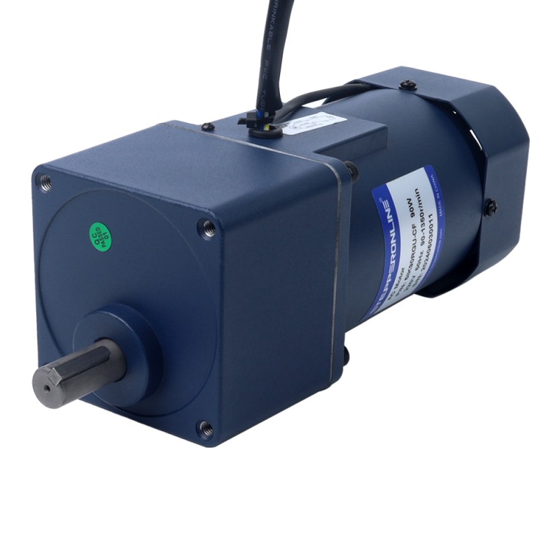 90W 110VAC 60Hz 9-155RPM 4,37Nm(618,84oz.in) Brida 90mm Motor de velocidad variable de CA monofásico con caja de cambios rectos - 5IK90RGU-AF/5GU10KB | StepperOnline