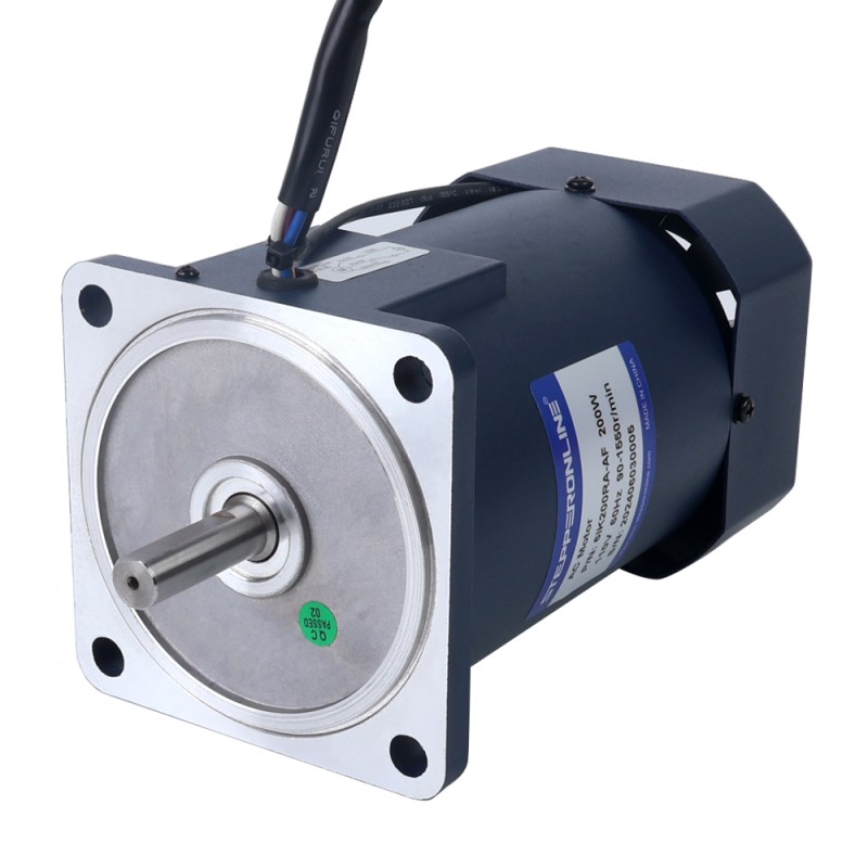200W 110VAC 60Hz 90-1550RPM 1,20Nm(169,93oz.in) Brida 104mm Motor de velocidad variable CA monofásico - 6IK200RA-AF | StepperOnline
