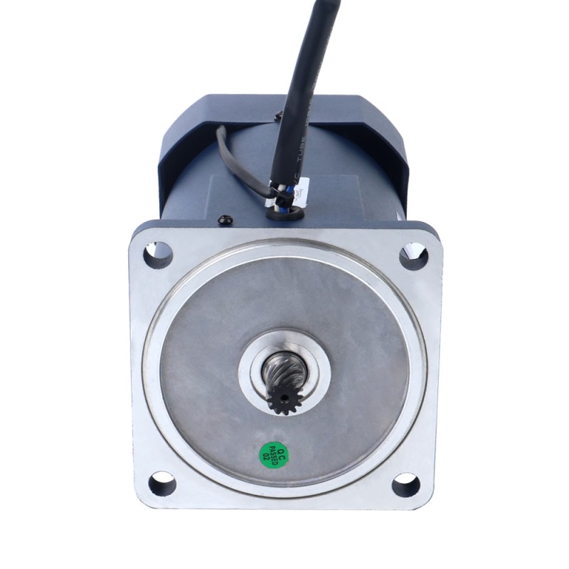 200W 220VAC 50Hz 0,9-13,5RPM 40,00Nm(5664,47oz.in) Brida 104mm Motor de velocidad variable de CA monofásico con caja de cambios rectos - 6IK200RGU-CF/6GU100K | StepperOnline