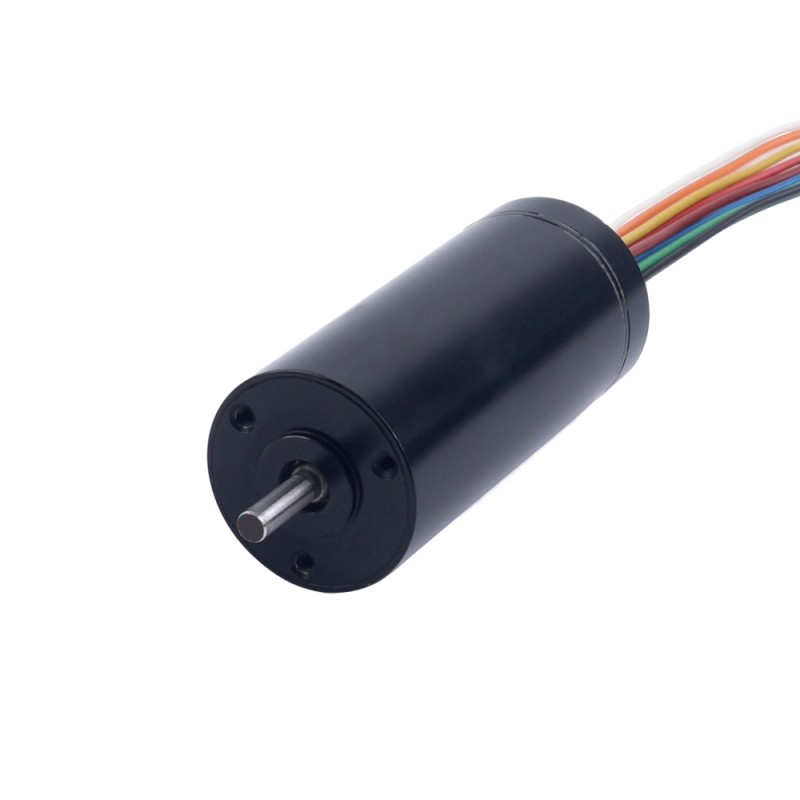 Motor sin escobillas sin núcleo redondo 48V 23,5mNm 25,84W 0,67A Ф22x45mm - 22CL45-48-P2-10500 | StepperOnline