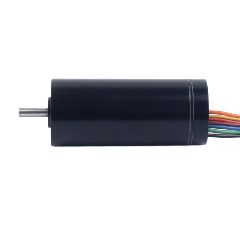 Motor sin escobillas sin núcleo redondo 48V 23,5mNm 25,84W 0,67A Ф22x45mm - 22CL45-48-P2-10500 | StepperOnline