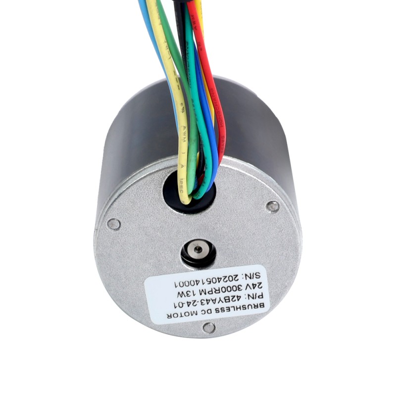 24V 3000RPM 0,04Nm 13W 1,00A Φ42x43mm Motor BLDC - 42BYA43-24-01 | StepperOnline