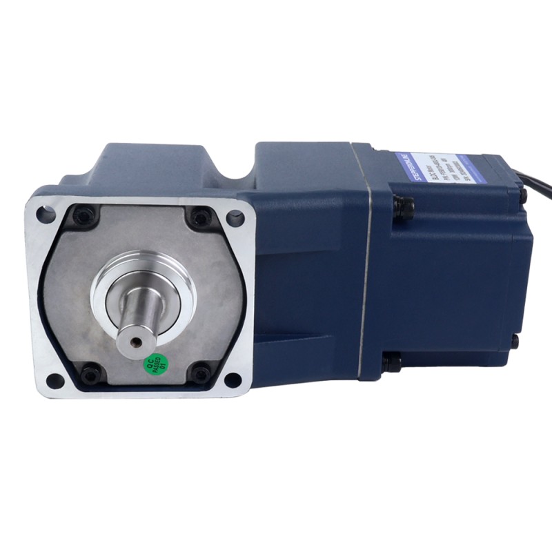 Motor BLDC con engranaje de 24V, 120W, 60RPM, 11,63Nm(1647,32oz.in), Caja de cambios de ángulo recto 50:1 - F55B120-24GU-30S/5GU50RT | StepperOnline