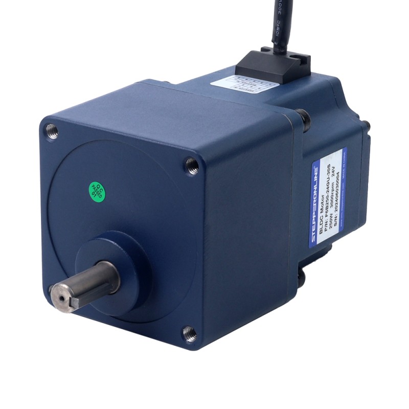 Motor CC sin escobillas con engranaje de 48V 250W 30RPM 40,00Nm(5664,48oz.in) Caja de engranajes rectos 100:1 - F6B250-48GU-30S/6GU100K | StepperOnline