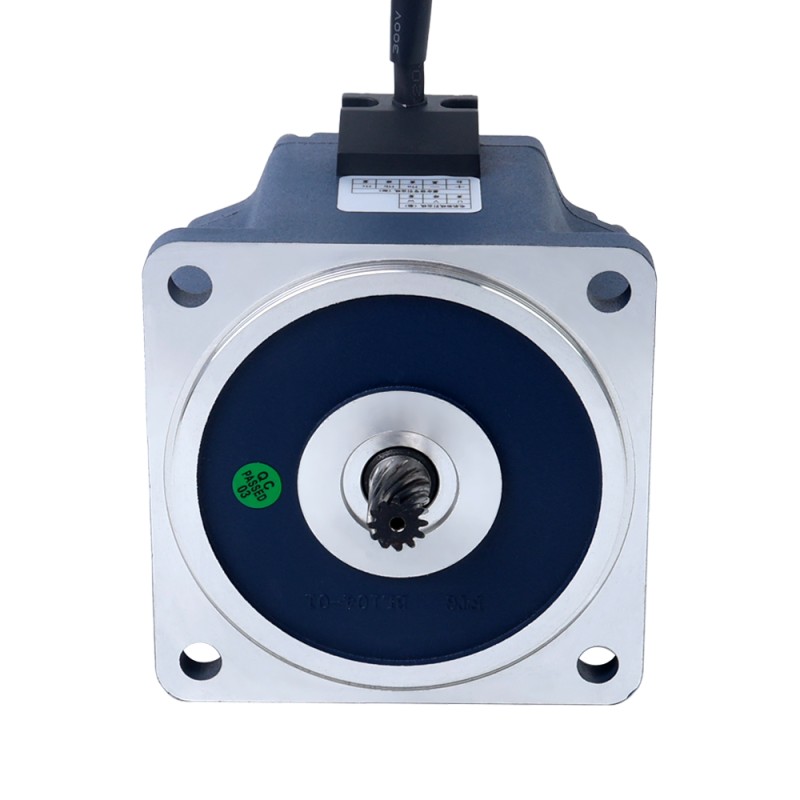Motor CC sin escobillas con engranaje de 48V 250W 30RPM 40,00Nm(5664,48oz.in) Caja de engranajes rectos 100:1 - F6B250-48GU-30S/6GU100K | StepperOnline