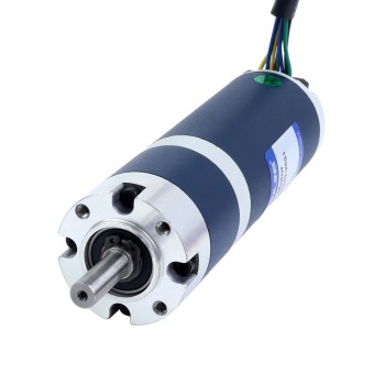 24V 30W 120RPM Motor DC sin Escobillas con Caja Reductora 1,90Nm(269,06oz.in) 25:1 Caja Planetaria