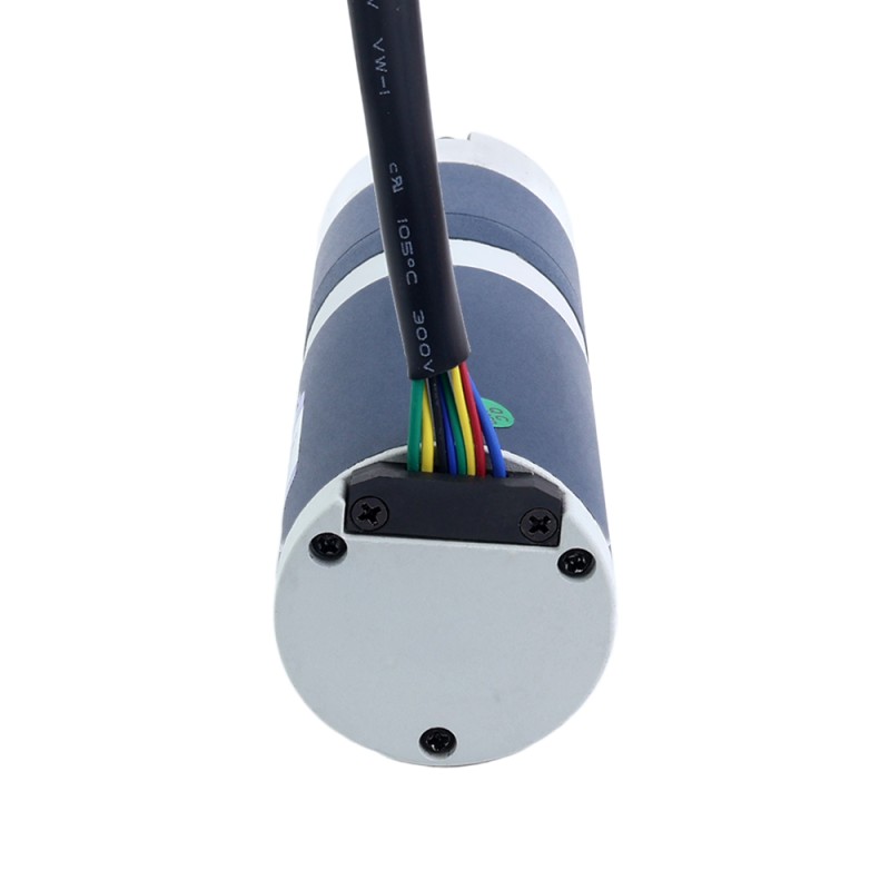 24V 60W 30,1RPM Motor DC sin Escobillas con Caja Reductora 13,80Nm(1954,24oz.in) 99,5:1 Caja Planetaria - M52B60-24P-30S/G52-99.5S1 | StepperOnline