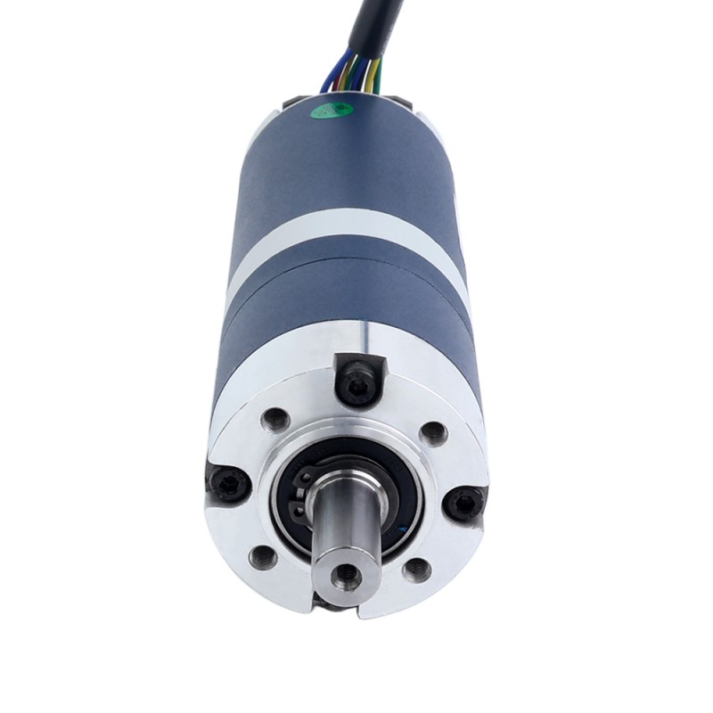 24V 60W 30,1RPM Motor DC sin Escobillas con Caja Reductora 13,80Nm(1954,24oz.in) 99,5:1 Caja Planetaria - M52B60-24P-30S/G52-99.5S1 | StepperOnline