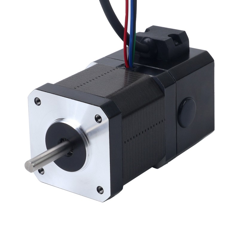 Motor paso a paso Nema 17 de 0,52Nm(73,64oz.in) con freno electromagnético de 24V 3,7W - 17HS19-2004D-B070 | StepperOnline