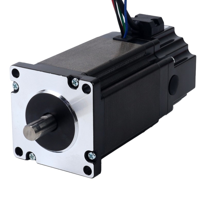 Motor paso a paso Nema 24 de 3,0Nm(424,83oz.in) con freno electromagnético de 24V 4,5W - 24HS34-5004D-B280 | StepperOnline