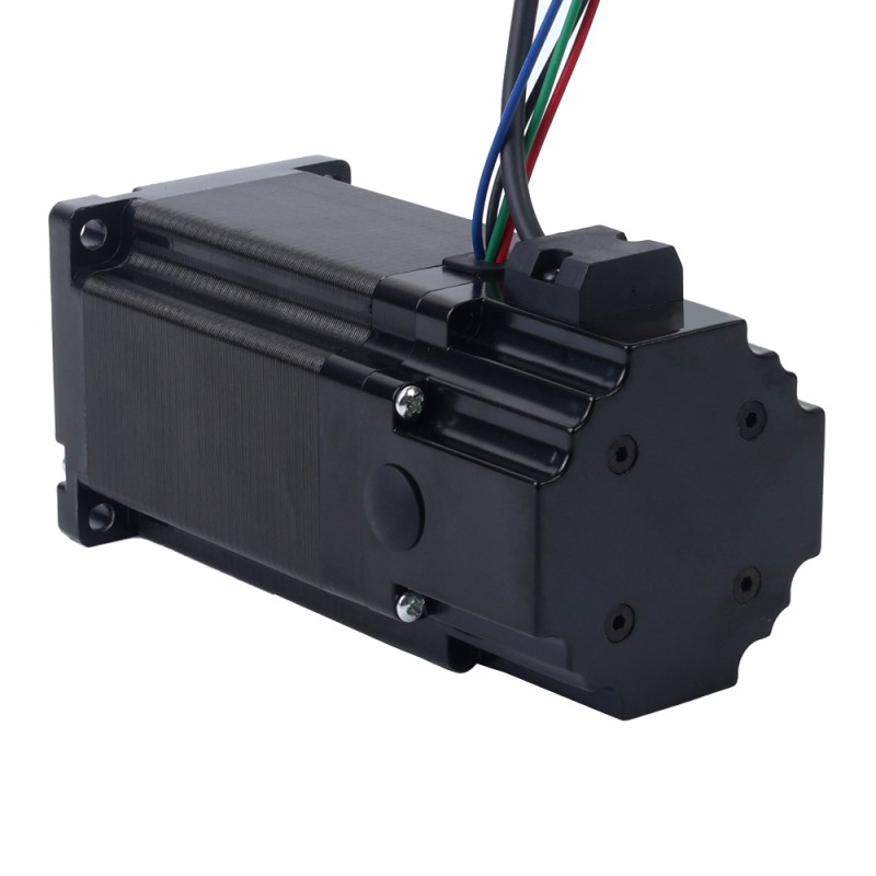 Motor paso a paso Nema 24 de 3,0Nm(424,83oz.in) con freno electromagnético de 24V 4,5W - 24HS34-5004D-B280 | StepperOnline
