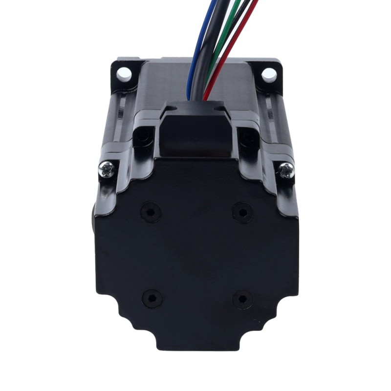 Motor paso a paso Nema 24 de 3,0Nm(424,83oz.in) con freno electromagnético de 24V 4,5W - 24HS34-5004D-B280 | StepperOnline