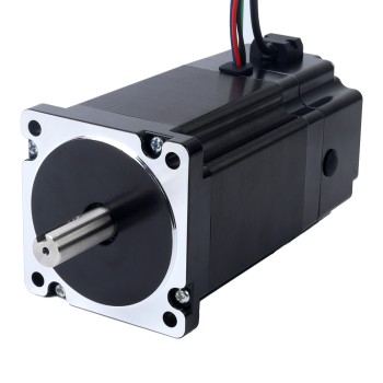 Motor paso a paso Nema 34 de 8,5Nm(1203,70oz.in) con freno electromagnético de 24V 6,8W