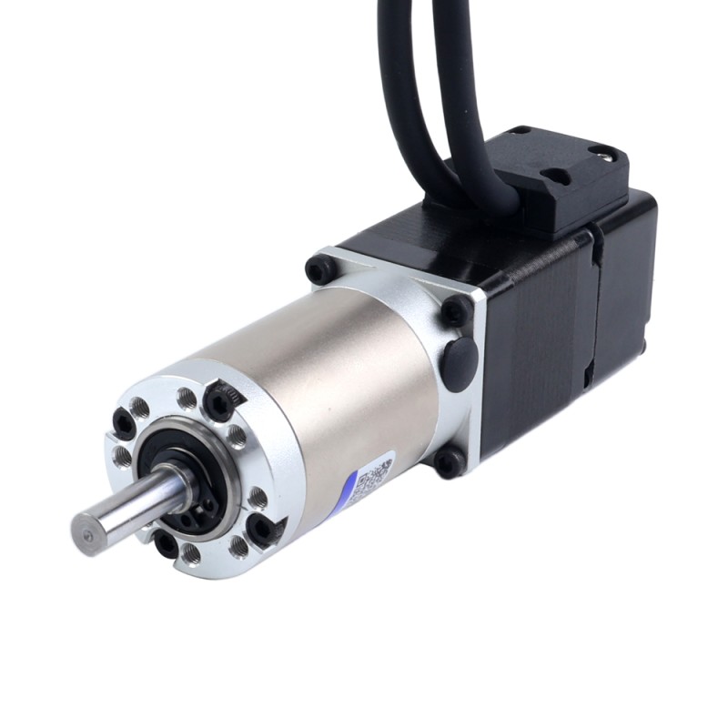 Motor paso a paso Nema 11 de lazo cerrado L=32mm con caja de engranajes planetaria serie EG relación 100:1 - 11HS12-1004D-E1000-EGS100 | StepperOnline