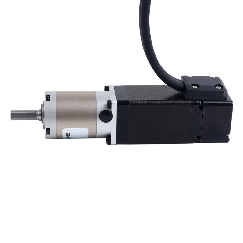 Motor paso a paso Nema 11 de lazo cerrado L=51mm con caja de engranajes planetaria serie EG relación 50:1 - 11HS20-1004D-E1000-EGS50 | StepperOnline