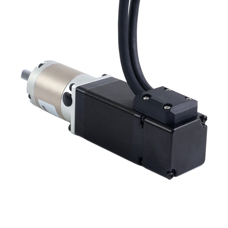 Motor paso a paso Nema 11 de lazo cerrado L=51mm con caja de engranajes planetaria serie EG relación 50:1 - 11HS20-1004D-E1000-EGS50 | StepperOnline