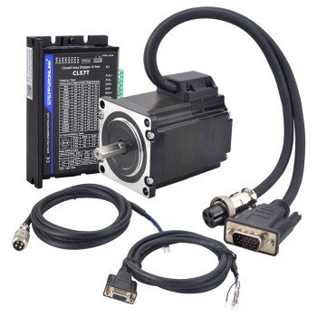 Serie TS 1.2Nm(169.93oz.in) 1 Eje Kit Paso a Paso de Circuito Cerrado Nema 23 Motor y Controlador