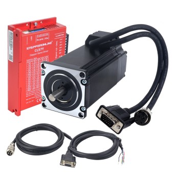 Kit de Motor Paso a Paso de Bucle Cerrado YS Series de 1 Eje 3.00Nm(424.83oz.in) Nema 23 con Cables de 2.0m y Driver
