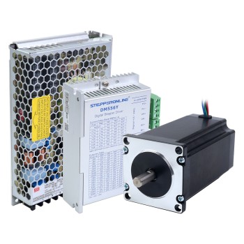 Kit de Motor Paso a Paso YS Series de 1 Eje 3.00Nm(424.83oz.in) Nema 23 con Driver y Fuente de Alimentación de 36V