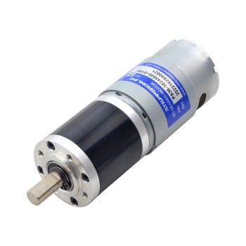 Motorreductor cepillado de 24V CC 15kg.cm/33RPM con caja de cambios planetaria 99,5:1
