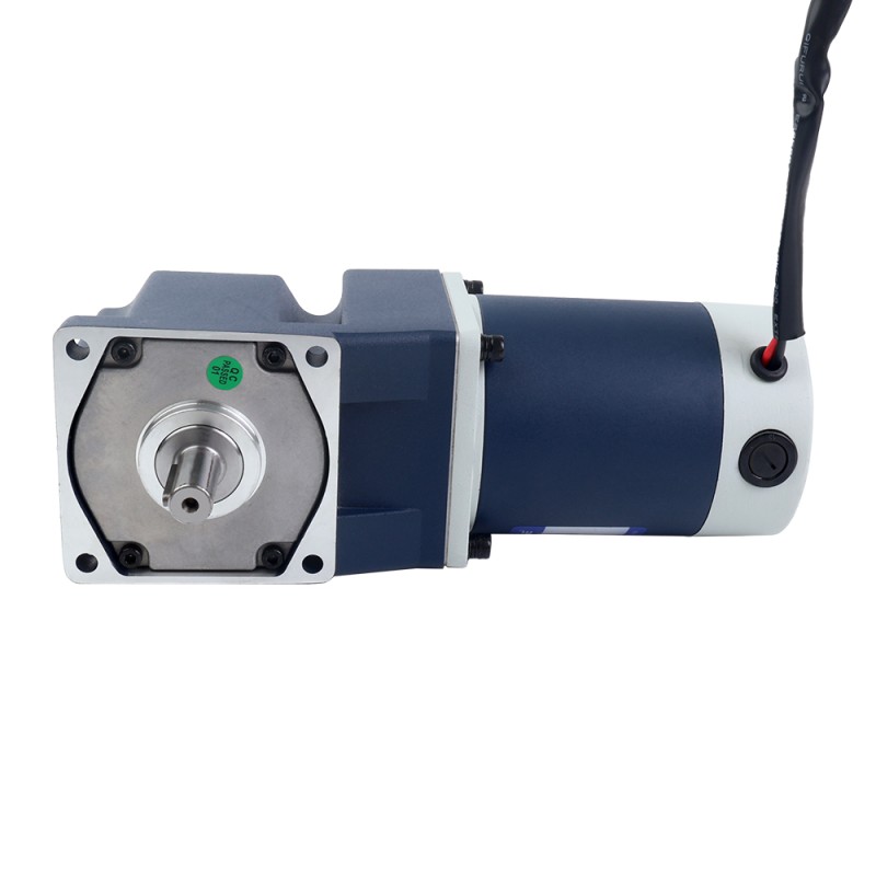 Cepillado 12V 60W 16,00Nm(2265,79oz.in) 10RPM con motor de engranaje de CC con caja de cambios de ángulo recto 180:1 - F4D60-12GN-18S/4GN180RT | StepperOnline