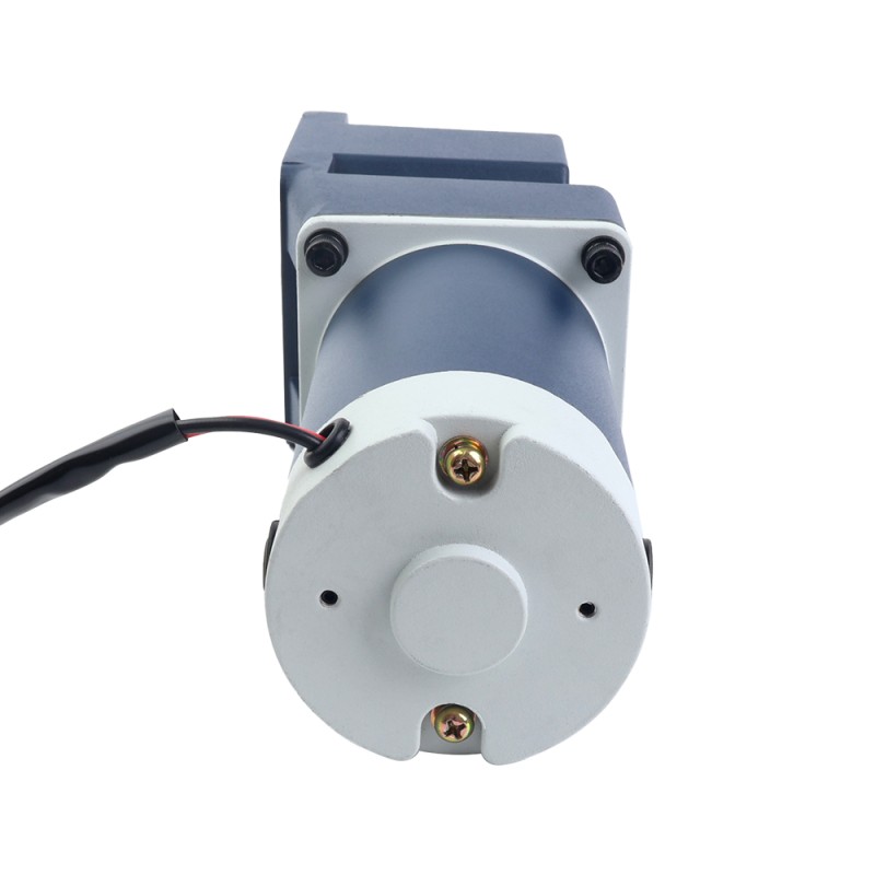 Cepillado 12V 90W 10,06Nm(1424,62oz.in) 60RPM con motor de engranaje de CC con caja de cambios de ángulo recto 30:1 - F5D90-12GU-18S/5GU30RC | StepperOnline