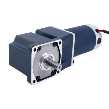 Cepillado 48V 90W 2,04Nm(288,89oz.in) 300RPM con motor de engranaje de CC con caja de cambios de ángulo recto 10:1