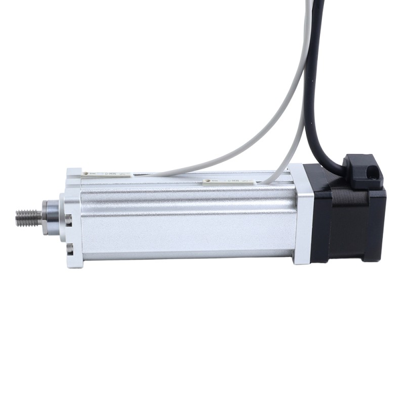 Nema 14 Husillo de Bolas Cilindro Eléctrico 1.5A Carrera 200mm 0.14Nm(19.83oz.in) Paso 2mm(0.07874) con Final de Carrera - LCB14S13BAB15-200D | StepperOnline