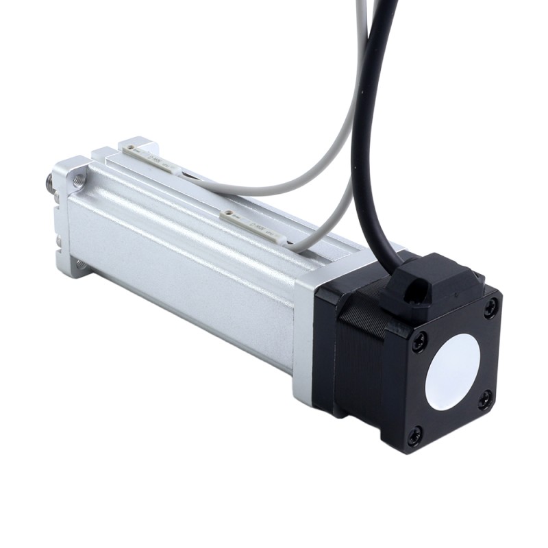 Nema 14 Husillo de Bolas Cilindro Eléctrico 1.5A Carrera 200mm 0.14Nm(19.83oz.in) Paso 2mm(0.07874) con Final de Carrera - LCB14S13BAB15-200D | StepperOnline