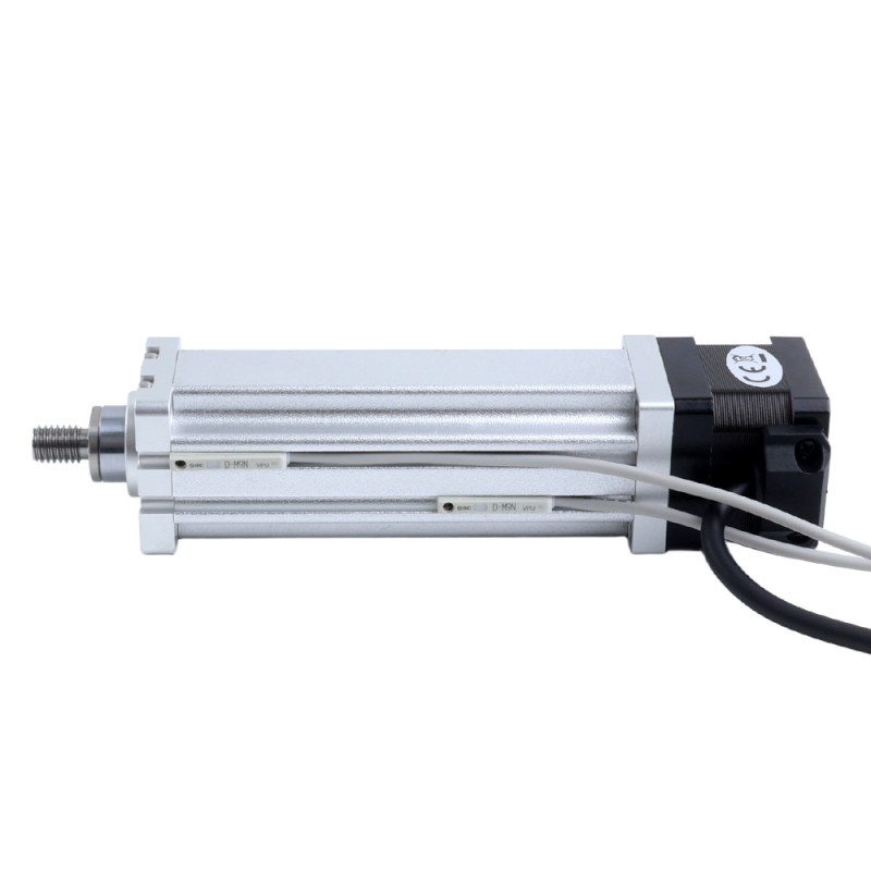 Nema 14 Husillo de Bolas Cilindro Eléctrico 1.5A Carrera 200mm 0.14Nm(19.83oz.in) Paso 2mm(0.07874) con Final de Carrera - LCB14S13BAB15-200D | StepperOnline