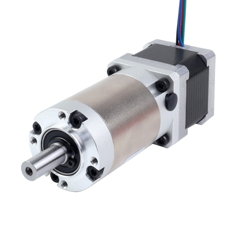 Motor paso a paso Nema 14 bipolar L=34mm con caja de cambios planetaria serie EG relación de reducción 100:1 - 14HS13-1004S-EGS100 | StepperOnline
