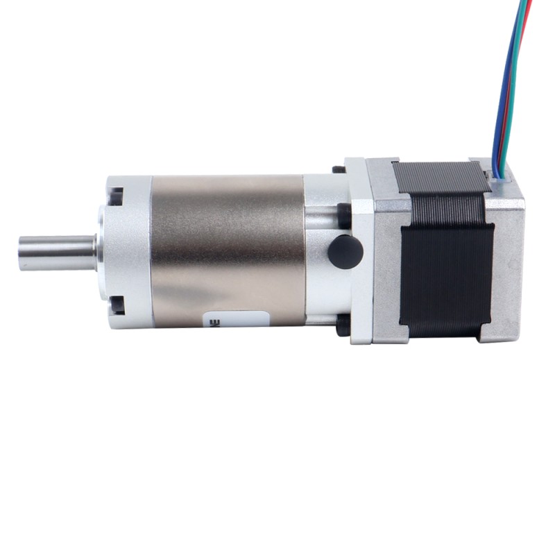 Motor paso a paso Nema 14 bipolar L=34mm con caja de cambios planetaria serie EG relación de reducción 100:1 - 14HS13-1004S-EGS100 | StepperOnline