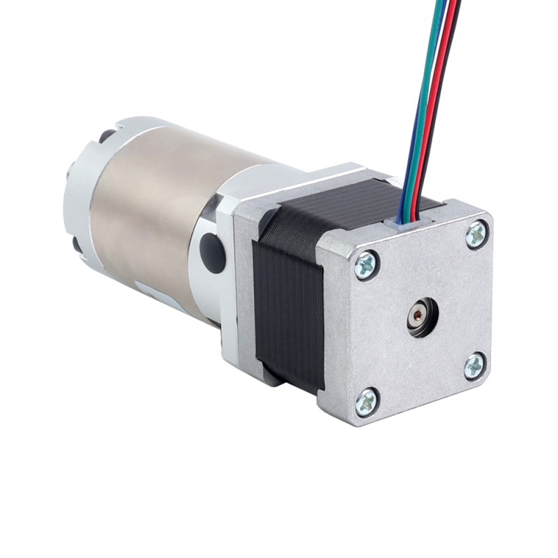 Motor paso a paso Nema 14 bipolar L=34mm con caja de cambios planetaria serie EG relación de reducción 100:1 - 14HS13-1004S-EGS100 | StepperOnline