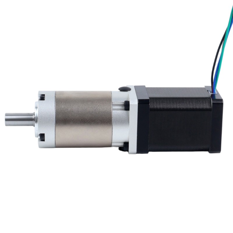 Motor paso a paso Nema 14 bipolar L=52mm w/ con caja de cambios planetaria serie EG relación de reducción 100:1 - 14HS20-1504S-EGS100 | StepperOnline