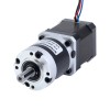 Motor paso a paso Nema 17 bipolar L=48mm w/ con caja de cambios planetaria serie MG relación de reducción 100:1 - 17HS19-1684S-MG100 | StepperOnline