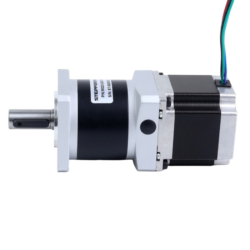 Motor paso a paso Nema 23 bipolar L=54.5mm w/ con caja de cambios planetaria serie MG relación de reducción 50:1 - 23HS22-2904S-MG50 | StepperOnline