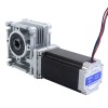 Motor Nema 23 113mm Relación de transmisión 50:1 Caja de engranajes helicoidales YRV30 - 23HS45-4204S-YRV30-G50 | StepperOnline