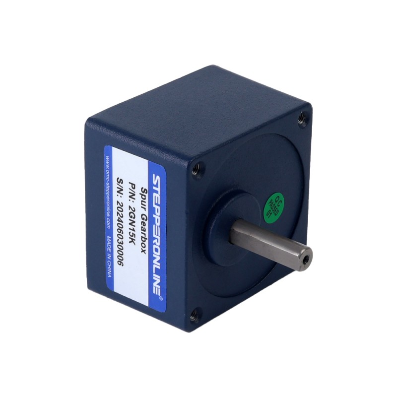 6W 110VAC 60Hz 6-103,33RPM 0,45Nm(63,73oz.in) Brida 60mm Motor de velocidad variable de CA monofásico con caja de cambios rectos - 2IK6RGN-A/2GN15K | StepperOnline