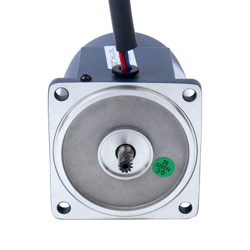 Fase única 220VAC 15W 50Hz Brida 70mm Relación de transmisión 5:1 Motor de inducción de CA con caja de cambios rectos