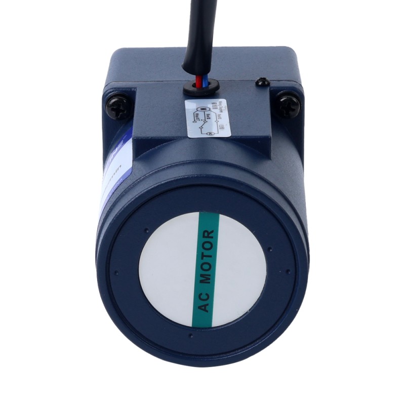 Fase única 110VAC 15W 60Hz Brida 70mm Relación de transmisión 3:1 Motor de inducción de CA con caja de cambios rectos