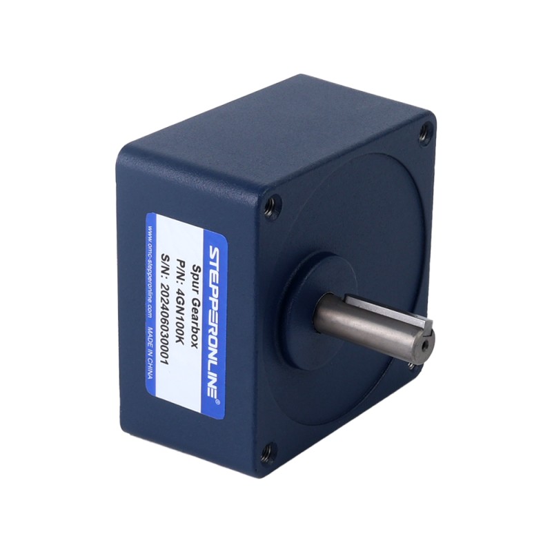 Cepillado 12V 40W 8,00Nm(1132,89oz.in) 18RPM con motor de engranajes CC con caja de cambios rectos 100:1 - F34D40-12GN-18S/4GN100K | StepperOnline