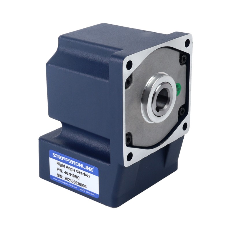 25W 110VAC 60Hz 9-155RPM 1,30Nm(184,09oz.in) Brida 80mm Motor de velocidad variable de CA monofásico con caja de cambios en ángulo recto - 4IK25RGN-A/4GN10RC | StepperOnline