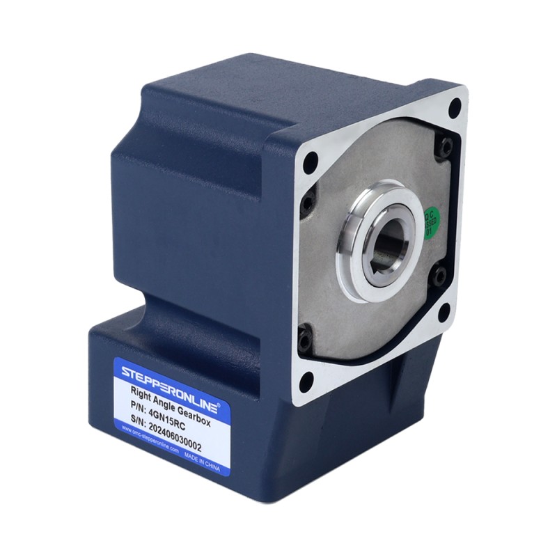 Tres fases 220VAC/380VAC 25W 50/60Hz Brida 80mm Relación de transmisión 15:1 Motor de inducción de CA con caja de cambios en ángulo recto