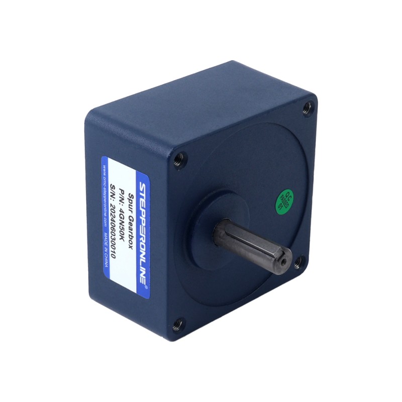 Cepillado 12V 60W 8,00Nm(1132,89oz.in) 36RPM con motor de engranajes CC con caja de cambios rectos 50:1 - F4D60-12GN-18S/4GN50K | StepperOnline