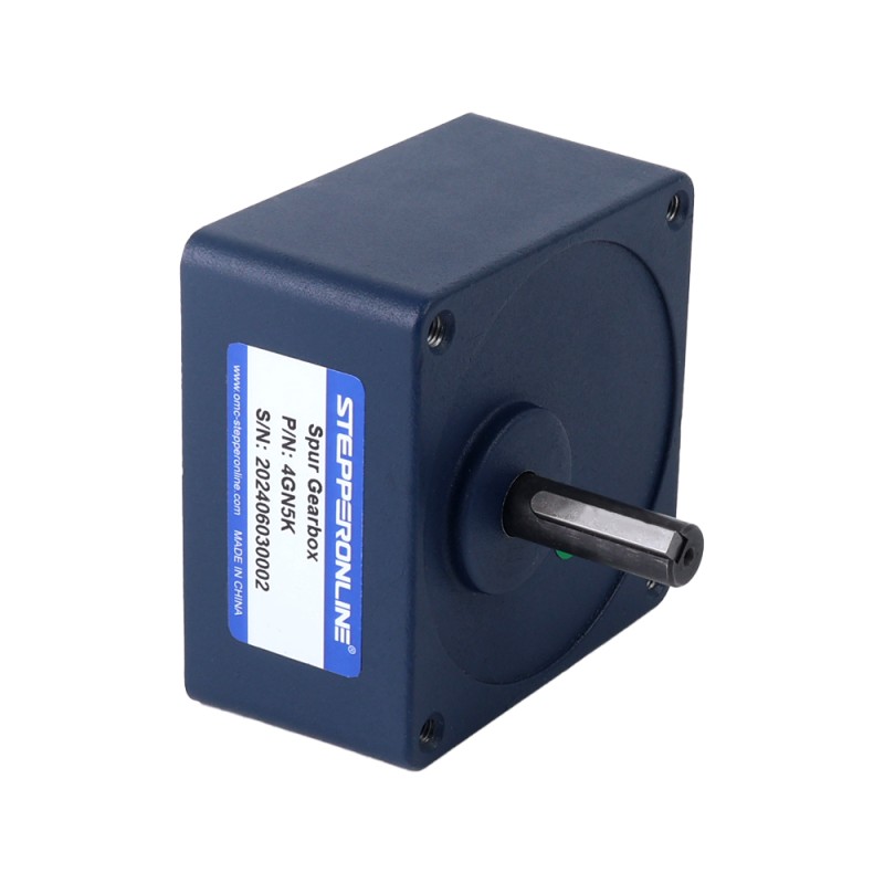 Cepillado 24V 40W 0,53Nm(75,05oz.in) 360RPM con motor de engranajes CC con caja de cambios rectos 5:1 - F34D40-24GN-18S/4GN5K | StepperOnline