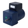 Fase única 220VAC 25W 50Hz Brida 80mm Relación de transmisión 20:1 Motor de inducción de CA con caja de cambios rectos