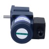 Tres fases 220VAC/380VAC 25W 50/60Hz Brida 80mm Relación de transmisión 20:1 Motor de inducción de CA con caja de cambios en ángulo recto