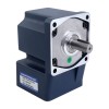 90W 220VAC 50Hz 90RPM 7,00Nm(991,28oz.in) Brida 90mm Motor de inducción de CA monofásico con eje chavetero de caja de cambios en ángulo recto - 5IK90GU-CFT/5GU15RT | StepperOnline