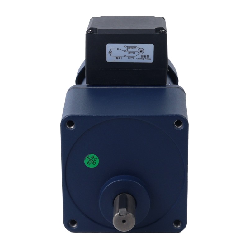 Fase única 220VAC 120W 50Hz Brida 90mm Relación de transmisión 15:1 Motor de inducción de CA con caja de cambios rectos